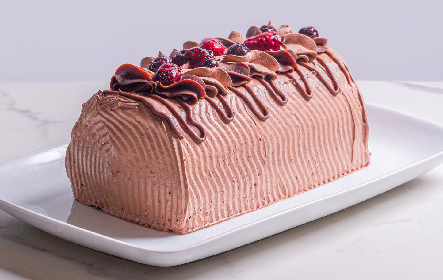 Rollo de Chocolate con Berry